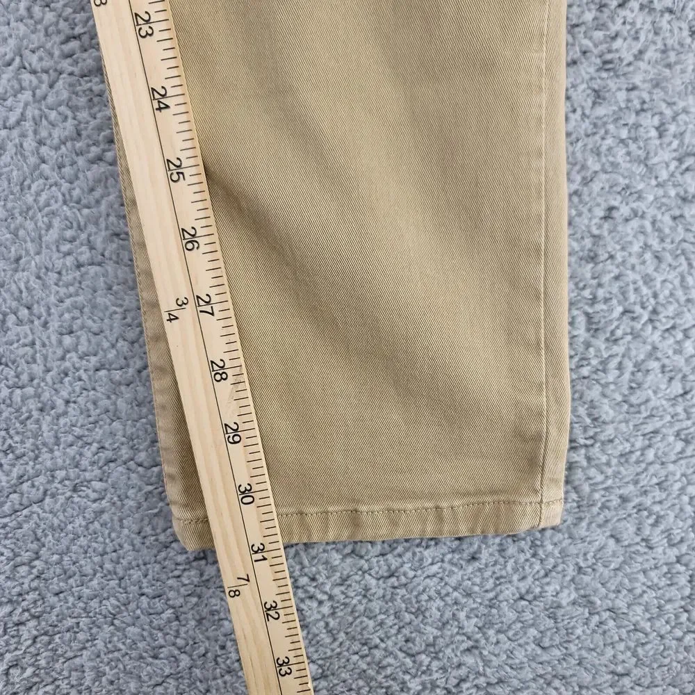 Levis Pants Mens 34x31* Tan Slim Straight Twill Chino Flat Front Stretch Pockets